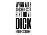 Wanddekoobjekt QUEENCE "Wenn alle Stricke reissen, ...", schwarz (schwarz, weiß), B:30cm H:45cm T:0,1cm, Stahl, Wanddekoobjekte, Wanddekoobjekt, Stahlschild, Blechschild, Spruch, Witzig, Wanddeko, retro, 20x30cm