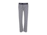 TOM TAILOR Damen Pyjamahose mit Streifenmuster, blau, Gestreift, Gr. 38