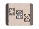 Grund Bidet-Vorleger , Taupe , Textil , Muschel , rechteckig , 40x50 cm , Oeko-Tex® Standard 100, Made in Europe , Heimtextilien, Badtextilien, Badematten