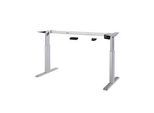 Schäfer Shop Select Schreibtischgestell Ergo-T, für Tischplatten 1200-1800 mm, elektrisch höhenverstellbar, H 725-1185 mm, T-Fuss, alusilber