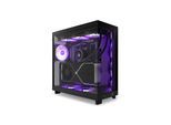 NZXT H6 Flow Compact Dual Chamber with RGB - Matte Black - Gehäuse - Miditower - Schwarz