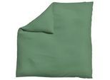 Schlafgut Bettdeckenbezug , Grün , Textil , Uni , 200x200 cm , Textiles Vertrauen - Oeko-Tex®, AZO-frei, Bsci, Oeko-Tex® Standard 100, Oeko-Tex® Made IN Green , pflegeleicht, atmungsaktiv, bügelleicht, schadstoffgeprüft, weiche und anschmiegsame Oberfläche, bio , Heimtextilien, Bettwäsche & Leintücher, Bettwäsche, Jersey-Bettwäsche