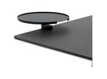 Anbautisch, für die Montage an Schreibtischen, rund, mit Tischklemme, Ø 280 mm, Metall, schwarz lackiert