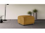 Polsterhocker HOME AFFAIRE "TAMMO", gelb, B:70cm H:45cm T:70cm, 100% Polyester, Hocker, Polsterhocker, passend zur Serie, auch in Cord und Bouclé