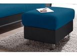 Hocker TRENDMANUFAKTUR, schwarz (schwarz, petrol), B:67cm H:46cm T:53cm, 100% Polyester, Hocker, Hocker, wahlweise mit komfortablem Federkern, frei im Raum stellbar