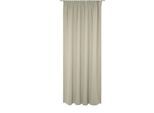 Vorhang WIRTH "Newbury", grau (taupe), B:130cm H:375cm, Baumwolle, Polyester, Gardinen, nach Maß