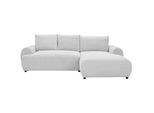 Carryhome Ecksofa , Creme , Textil , Füllung: Polyurethan (Pur) , Ottomane rechts, L-Form , 265x175 cm , Made in Eu , Liegefunktion, Rücken echt , Wohnzimmer, Sofas & Couches, Wohnlandschaften, Ecksofas