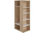Paidi Schrank , Weiß, Eichefarben , Holzwerkstoff , 6 Fächer , 96x201.3x62.5 cm , Blauer Engel, Goldenes M , erweiterbar , Schlafzimmer, Kleiderschränke