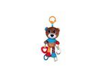 Bali Bazoo Baby Plüsch-Teddy 81132 Rassel Greifling C-Ring Beißring Kuscheltier braun