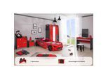 Kinderzimmer komplett Set Autobett Rio 5 teilig Rot