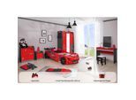 Kinderzimmer komplett Set Autobett Rio 5 teilig Rot