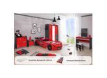 Kinderzimmer komplett Set Autobett Rio 5 teilig Rot