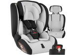 tectake® Autositz, mit Seitenaufprallschutz, zugelassen nach ECE R129/03, längenverstellbarer 5-Punkt-Gurt, höhenverstellbare Kopfstütze, von 76 bis 150 cm, Belastbarkeit 36 kg