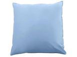 Xxxl Federkissen Leon, hellblau , Weiß, Hellblau , Textil , Füllung: Federn , 80x80 cm , Downafresh®, Made in Germany, Oeko-Tex® Standard 100, Responsible Down Standard (Rds), Downpass , für Hausstauballergiker geeignet, temperaturausgleichend, feuchtigkeitsregulierend, weich und anschmiegsam, reines Naturprodukt, atmungsaktiv, sehr leicht , Heimtextilien, Kopfpolster & Bettdecken, Kopfkissen, Kop