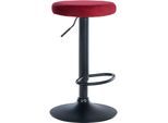 CLP Barhocker Ponte Samt-Bezug I Höhenverstellbarer Stuhl