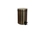 Brillantbad BETRO BRONZE Abfalleimer Edelstahl Bronze 170x260x170 mm, 3 Ltr für Bad & Küche >> Freistehend anwendbar