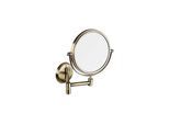 Brillantbad BETRO BRONZE Rasier- & Kosmetikspiegel Messing Glas Bronze 180x250x360 mm, ø133 mm für Bad & WC >> zum Bohren