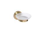Brillantbad BETRO BRONZE Seifenschale Messing Glas Bronze 110x65x138 mm für Bad & Küche >> zum Bohren