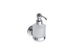 Brillantbad BETRO CHROM Seifenspender Messing Glas Chrom 75x150x120 mm, 200 ml für Bad & Küche >> zum Bohren
