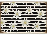 queence Metallbild »Flower Power«, Blumen, Schweiz, Stahlschilder, Ski