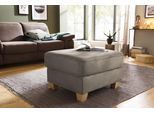 Polsterhocker HOME AFFAIRE "Dalia", braun (savannah), B:66cm H:46cm T:76cm, Luxus-Microfaser Florence (100% Polyester);Luxus-Microfaser weich (90% Polyester, 10% Polyamid);Webstoff (100% Polyester), Hocker, Polsterhocker, mit Stauraum, Federkern-Polsterung passend zur "Dalia"-Serie