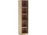 Linea Natura Aktenregal , Eiche Bianco , Holz , Asteiche , furniert, massiv , 4 Fächer , 45x198x40 cm , Typenauswahl, Beimöbel erhältlich, stehend , Büromöbel, Büromöbel-Sets & Büromöbel-Serien, Büromöbelserien