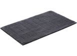 Vossen Badematte »Exclusive«, rutschhemmend beschichtet, fussbodenheizungsgeeignet, Badteppich, Uni-Farben, Karo Muster, Hoch-Tief Effekt, reine Baumwolle