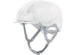 Fahrradhelm ABUS "HUD-Y" Gr. L, weiß (weiß (puristic)), Helme, L Kopfumfang: 57cm - 61cm