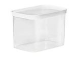 Emsa Frischhaltedose , Weiß , Kunststoff , 4.4 l , rechteckig , 16x17.5x22.5 cm , lebensmittelecht, luftdichter Verschluss, auslaufsicher, stapelbar , Küchenzubehör, Vorratsbehälter, Frischhaltedosen