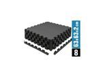 8 Bodenschutzmatten mit Rand - 63x63x2cm Fitness Bodenmatte