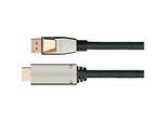 DisplayPort 1.4 Kabel Good Connections Python® Serie, bis 4K, Vollmetallstecker & Nylongeflecht, Länge 1 m, schwarz