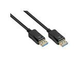 DisplayPort 2.0 Kabel Good Connections, bis 8K, bis 54 Gbit/s, Kupferleitungen, Verriegelungsschutz, Länge 1,5 m, schwarz