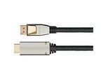 DisplayPort 1.4 Kabel Good Connections Python® Serie, bis 4K, Vollmetallstecker & Nylongeflecht, Länge 3 m, schwarz
