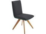 Koinor Stuhl , Petrol, Dunkelgrau , Holz, Textil , Wildeiche , massiv , konisch, eckig , 48x91x63 cm , Goldenes M, Dgm , Beinauswahl, Lederauswahl, Stoffauswahl, Typenauswahl, Gestellauswahl , Esszimmer, Esszimmerserien