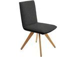Koinor Stuhl , Anthrazit, Schwarz , Holz, Textil , Wildeiche , massiv , konisch, eckig , 48x91x63 cm , Goldenes M, Dgm , Beinauswahl, Lederauswahl, Stoffauswahl, Typenauswahl, Gestellauswahl , Esszimmer, Esszimmerserien