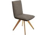 Koinor Stuhl , Braun, Hellbraun , Holz, Textil , Wildeiche , massiv , konisch, eckig , 48x91x63 cm , Goldenes M, Dgm , Beinauswahl, Lederauswahl, Stoffauswahl, Typenauswahl, Gestellauswahl , Esszimmer, Esszimmerserien