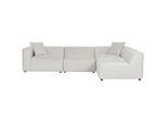 Carryhome Ecksofa , Creme , Textil , Füllung: Polyester,Polyester , Ottomane rechts, L-Form , 317x239 cm , Stoffauswahl, seitenverkehrt erhältlich, Rücken echt , Wohnzimmer, Sofas & Couches, Wohnlandschaften, Ecksofas