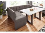 exxpo - sofa fashion Eckbank »Barista mit toller Detailverarbeitung, hohe Bodenfreiheit«, Komfortsitzhöhe 49cm, Frei im Raum stellbar