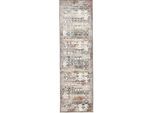 Teppich GINO FALCONE "Corduletta GF-134", bunt (beige multi), B:80cm H:10mm L:280cm, Polypropylen, Teppiche, Teppich, Kurzflor, modernes Design. mit Fransen