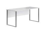 Mid.you Schreibtisch , Silberfarben, Hellgrau , Metall, Holzwerkstoff , rechteckig , Kufe , 73x77x170 cm , Kabeldurchlass , Büromöbel, Schreibtische, Schreibtische