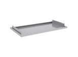 Schäfer Shop Genius Tablarauszug für FS Materialschränke, Stahlblech weissaluminium RAL 9006, B 910 x T 490 x H 80 mm