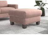 Polsterhocker HOME AFFAIRE "Summer", rosa (altrosa), B:77cm H:48cm T:67cm, 95% Polyester, 5% Polyamid, Hocker, Polsterhocker, inkl. Stauraum, Cord-Bezug, wengefarbene Holzfüße