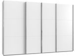 Schwebetürenschrank WIMEX "Level by fresh to go", weiß, B:350cm H:216cm T:65cm, Schränke, Schwebetürenschrank, mit Synchronöffnung