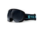 YEAZ Ski- und Snowboard-Brille schwarz/matt schwarz BLACK RUN