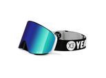 YEAZ Magnet-Ski-Snowboardbrille grün verspiegelt/silber APEX