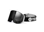 YEAZ Magnet-Ski-Snowboardbrille schwarz/silber APEX