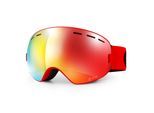 YEAZ Ski- Snowboardbrille mit Rahmen rot verspiegelt XTRM-SUMMIT