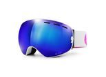 YEAZ Ski- Snowboardbrille mit Rahmen blau/pink verspiegelt XTRM-SUMMIT