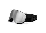 YEAZ Magnet-Ski-Snowboardbrille silber verspiegelt/schwarz APEX