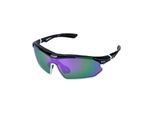 YEAZ Sport-Sonnenbrille schwarz/weiß/lila SUNRAY